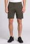 Men Brand Logo Outdoor Shorts, Dark Olive