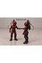 Couples' Special Biker Figure Keychain Set with Helmets - Black-Haired Female and Male 2-Piece 3D Printing - 2