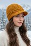 Women's Winter Cuffed Knitwear Knitted Patterned Hat Beanie - 4