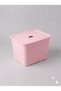Pink Lid Ultra Large 24 Liter 40X30X30 cm Polypropylene Plastic Organizer - Toy Box and Storage Basket - 3