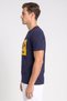 Men Sportswear Fit Short Sleeve Outdoor T-Shirt, Navy - 3