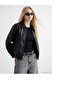 Oversized Women's Leather-Look Jacket