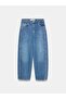 72379 100% Cotton High Waist Balloon Jeans - 5