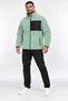 Men's Green Color Soft Welsoft Fleece Jacket with Zipper and 3 Pockets - 5