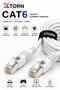 كابل إيثرنت CAT6 بطول 15 مترًا، كابل RJ45 LAN للإنترنت والمودم والراوتر والكمبيوتر - 2
