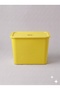 Ultra Large 24 Liter 40X30X30 cm Polypropylene Plastic Organizer with Yellow Lid - Toy Box and Storage Basket - 2