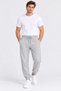 Men's Elastic Cuffed Zippered Parachute Fabric Trousers with Back Pockets Beige Smoked Gray Khaki Navy Blue Black