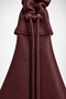 Women's Hyacinth Burgundy Faux Leather Medium Size Lined Hobo Shoulder Bag with Adjustable Drawstring Handle - 2