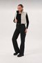 Women's Double-Sided Wearable Zippered Sleeveless Puffer Crop Coat Vest with Pockets - 7