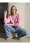 10857 Boat Neck Soft Textured Sweater