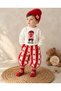Star and Crab Printed Striped Pants, Sweatshirt, Socks and Beanie 4-Piece Baby Boy Set