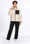 Women's Ecru Color Soft Welsoft Fleece Jacket with Zipper and 3 Pockets - 7