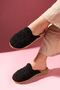 Oval Wicker Embroidered Closed-Front Slippers - 2