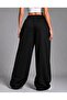 3 Threaded High Waist 07 Number Printed Unisex Black Sweatpants - 2