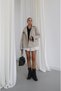 Stone Color Trench Coat with Collar and Piece Detail - 2