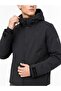 Men's Navy Blue Hooded Regular Fit Coat - 7