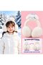 Cute Rabbit Cinnamorolll White Boys Girls Children Foldable Plush Furry Earmuff Winter Ear Warmer Hat Cold Proof