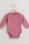 4-Piece Long Sleeve Baby Bodysuit Set, 100% Cotton Snap-On Bodysuit - 4