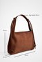 Contour Suede Shoulder Bag - 3