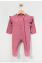 3-Piece Zippered Booties Long Sleeve Baby Romper Set 100% Cotton 0-3 Months - 3