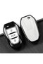 Peugeot Compatible 208, 308, 408, 508, 2008, 3008, 5008 Piano Tpu Key Case Cover (White)