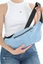 Unisex Baby Blue Multi-Pocket Genuine Leather Freebag Waist Bag and Shoulder Bag - 5
