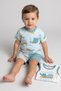 Toddlers Boy 3 Pcs Graphic Print Sleeveless Vest And Shorts Set, Multicolor