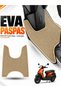 Rks Bi̇tter Compatible Eva Motorcycle Mat Scooter Foot Mat Motor-Specific Beige