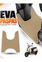 Arora Cappuci̇no Compatible Eva Motorcycle Mat Scooter Foot Mat Motor-Specific Beige