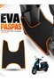 Falcon Cooper 50 Compatible Eva Motorcycle Mat Scooter Foot Mat Motor-Specific Black-Orange