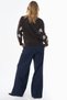 Polo Collar Knitwear Sweater Dark Brown - 4