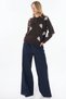 Polo Collar Knitwear Sweater Dark Brown - 3