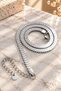 Steel Italian Herringbone Sequin Necklace 5 mm Silver Color |   Anti-Tarnish, Women'S, 2-Year Warranty - 3