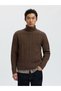 Rollkragenpullover Zopfstrick