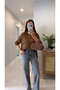 Dlvin Teds Taba Crew Neck Leopard Printed Knitwear - 2