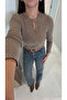 Domile Mink Gray Long Sleeve Knitwear