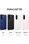 Galaxy A27 5G, Blue, 128GB Storage, 6GB RAM, Slim phone, Circle to Search, Object Eraser, Three lenses, IP64 (UAE Version) - 2