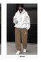 Women's and Men's Hooded Top, Elastic Bottom, Printed 3 Thread Raster Bottom, Top and Bottom Tracksuit Set