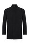 Men's Black Stand Collar Cashmere Coat - 5