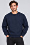 Men's Navy Blue Black 2-Piece Sweatshirt - 2