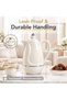 Raqmu 1.3L Vacuum Flask Push Button Plastic Thermal Carafe for Arabic Coffee Tea Majlis Serving Pearl - 3