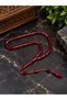 Red Cut Model Ankle Length Fire Amber Prayer Beads