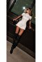 Noir Zippered Mini Jumpsuit - 6