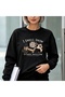 Gilmore Girls Stars Hollow I Smell Snow Printed Cotton 3 Yarn Threaded Crew Neck Oversize Sweatshirt