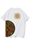 Unisex Oversize Aztec Heritage T-Shirt White