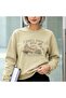 Gilmore Girls Stars Hollow I Smell Snow Printed Cotton 3 Yarn Threaded Crew Neck Oversize Sweatshirt