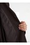 Özmarka New Season Brown Double-Breasted Collar Belted Women's Trench Coat - 3