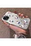 Cute Cartoon Cat Style Case Compatible with iPhone 15 Plus/14 Plus, Shock-Absorbing Structure, Matte Texture - 2