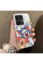 Vivo X200 Fe Compatible Cute Cartoon Cat and Mouse Case, Shock-Absorbing Structure, Matte Texture