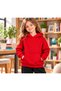 Girls' Hooded Oversized Sweatshirt with Kangaroo Pocket